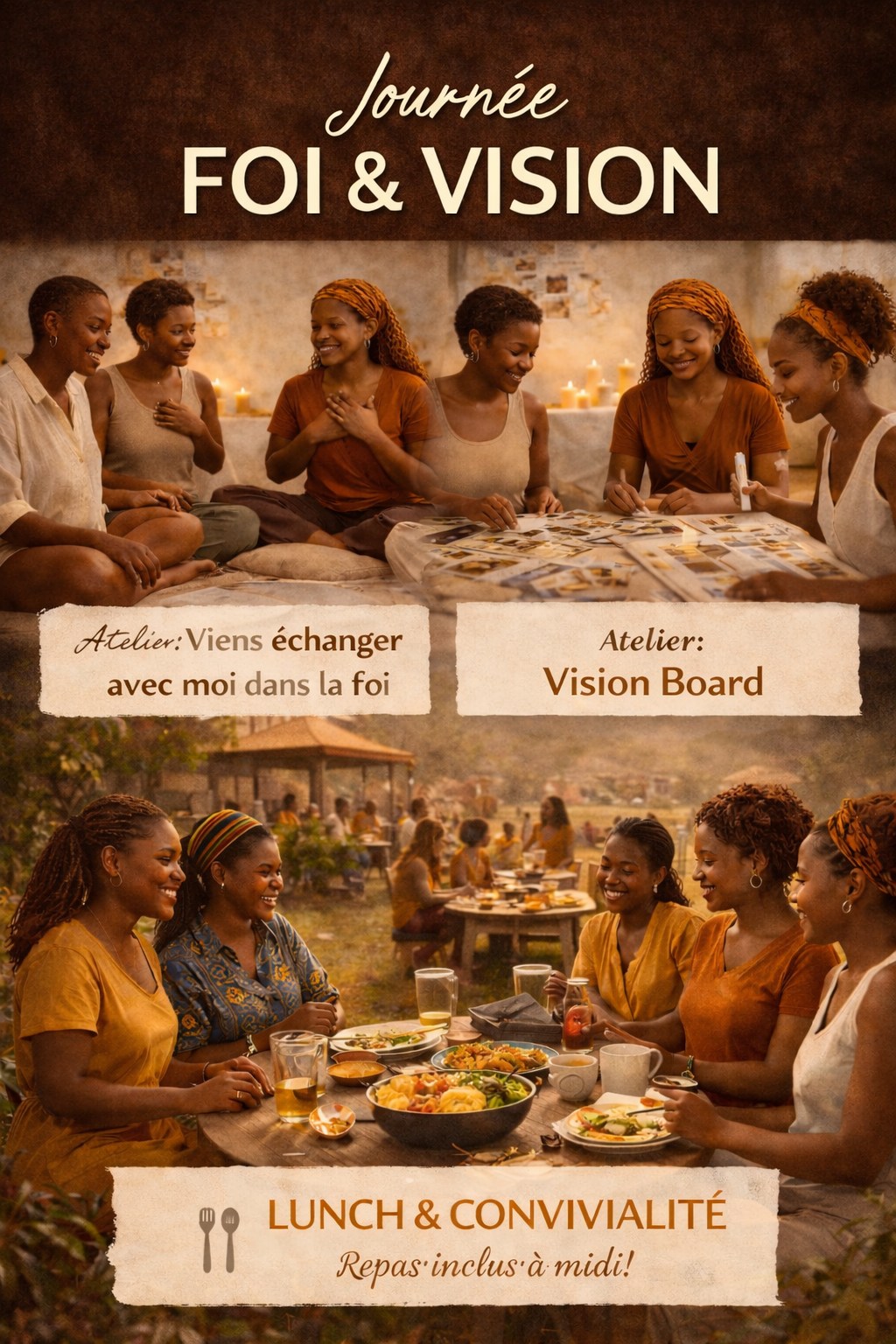 PACK JOURNÉE - ATELIER VISION BOARD + FOI  &  REPAS 07/02